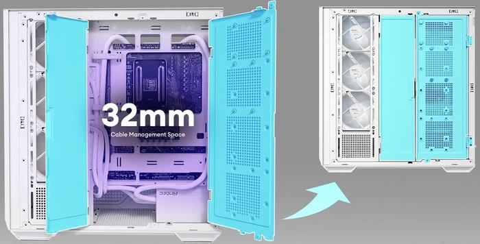 Antec C7 White ARGB, Glasfenster
