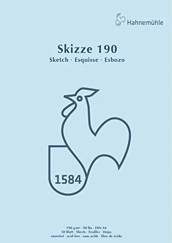 Hahnemühle Skizze 190 Skizzenblock, A4, 50 Blatt