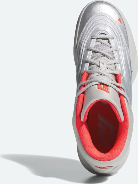 adidas Dame X silver metallic/grey two/lucid red