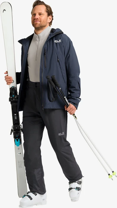 Jack Wolfskin Flowline Pro 2L Insulated Skihose lang schwarz (Herren)