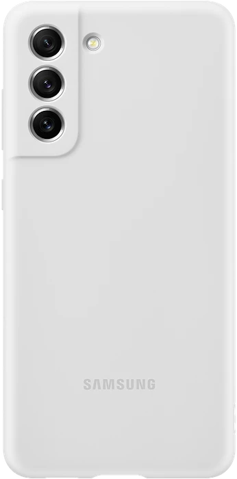 Samsung Silicone Cover für Galaxy S21 FE White
