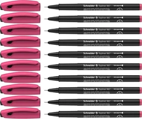 Schneider Topliner 967 Fineliner pink, 10er-Pack