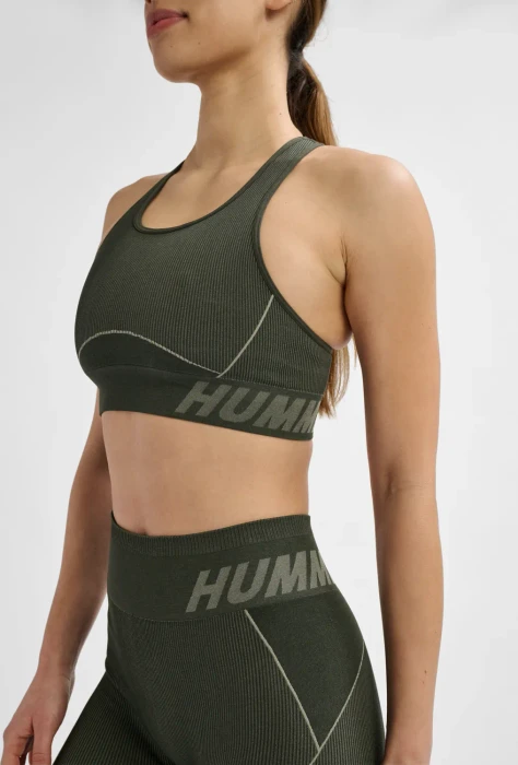 hummel Christel Sport-BH climbing ivy/seagrass melange (Damen)
