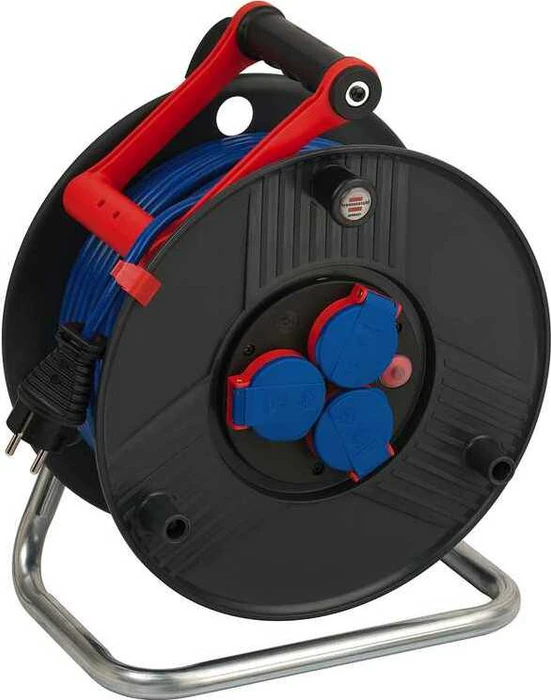Brennenstuhl Garant Kabeltrommel, Schuko auf 3x Schuko, 50m, IP44, AT-N05V3V3-F 3G1,5