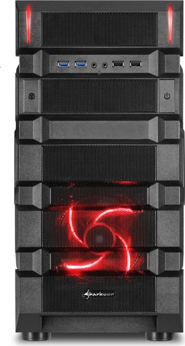 Sharkoon BD28 rot, Acrylfenster