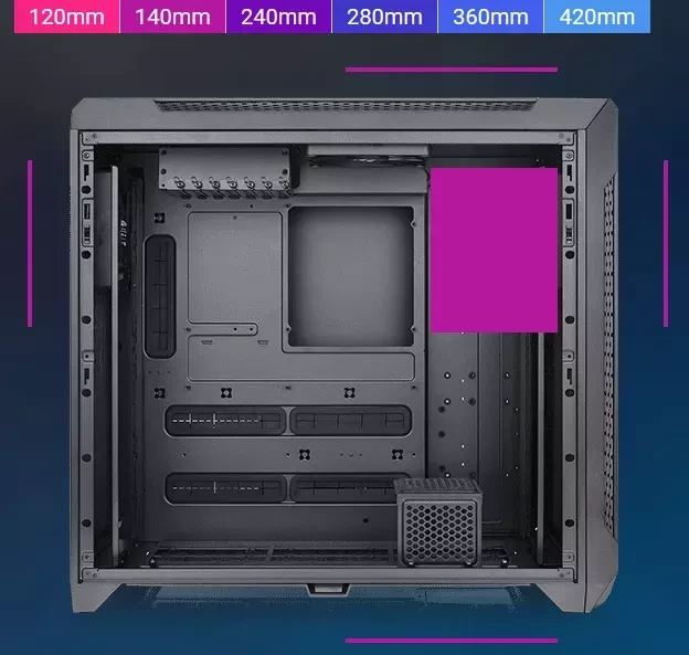 Thermaltake CTE C750 Air Snow, weiß, Glasfenster