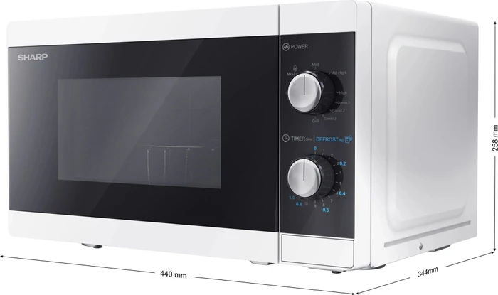 Sharp YC-MG01E-W Mikrowelle mit Grill