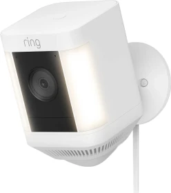 Ring Spotlight Cam Plus weiß, mit Netzstecker
