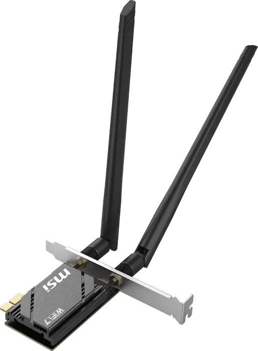 MSI HERALD GPBE65 BE6500 WI-FI 7, 2.4GHz/5GHz/6GHz WLAN, Bluetooth 5.4, PCIe x1