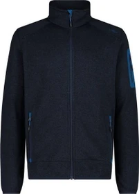 CMP Melange Knit Tech Heavy Fleece Jacke b. blue/petrol (Herren)