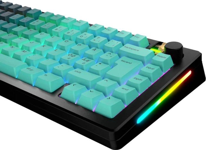 Glorious GPBT Gradient V2 Keycaps, Kunststoff (PBT), Rainforest, grün, 131 Tasten, ISO-ND