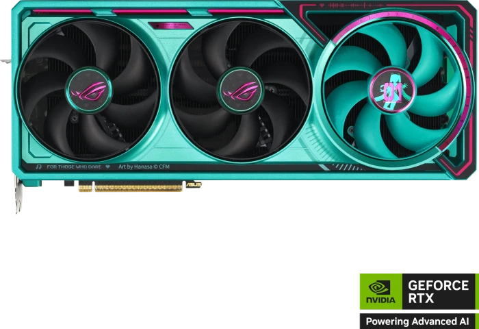 ASUS ROG Astral GeForce RTX 5080 Hatsune Miku Edition, ROG-ASTRAL-RTX5080-O16G-HATSUNE-MIKU-EDITION, 16GB GDDR7, 2x HDMI, 3x DP
