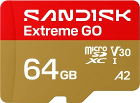SanDisk Extreme GO R170/W80 64GB, UHS-I U1, A2, Class 10