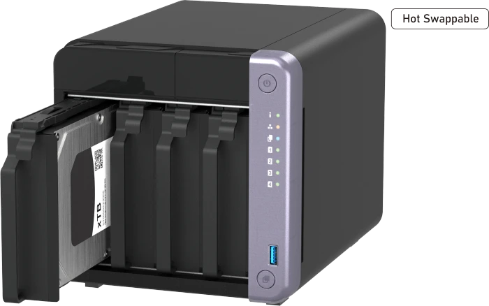 QNAP Turbo Station TS-432X-4G 88TB, 4GB RAM, 1x SFP+ 10Gb/s, 2x RJ-45 2.5GBase-T