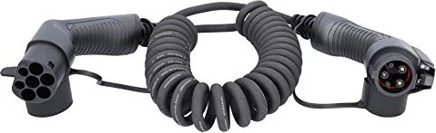 KS Tools efuturo Ladekabel spiral Typ 2 auf Typ 1, 7.4kW, 5m Spiralkabel