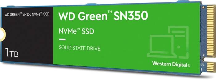 Western Digital WD Green SN350 NVMe SSD 1TB, M.2 2280 / M-Key / PCIe 3.0 x4