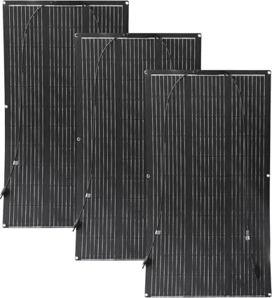 Aysolar 100W 12V Solarpanel Flexibel ETFE, 100Wp, 3 Stück, 300Wp