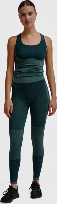 hummel CLEA Seamless Tight Hose lang green gables/garden topiary me (Damen)