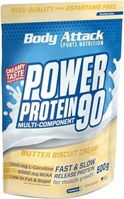 Body Attack Power Protein 90 Butter Biscuit 500g