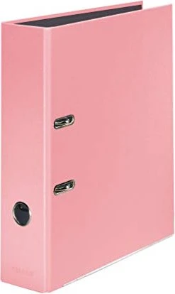 Falken PastellColor Ordner 2-Ring, 80mm, A4, flamingo pink, 5er-Pack