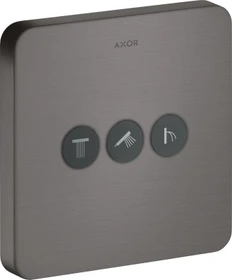 Hansgrohe Axor ShowerSelect softcube Kontrollfeld mit 3 Ventilen brushed black chrome