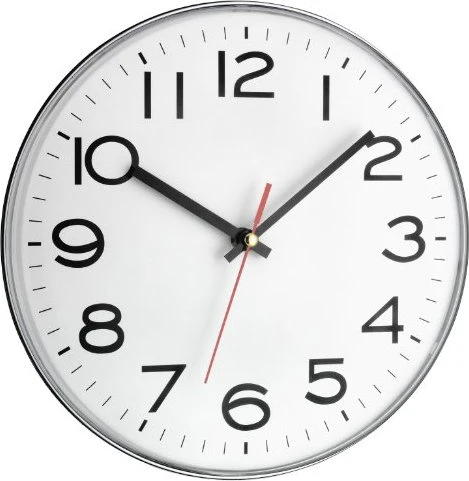 TFA Wanduhr 60.3017 silber 280 mm silber