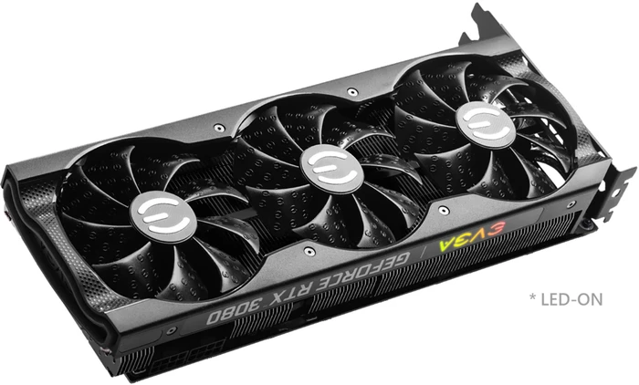 EVGA GeForce RTX 3080 XC3 Black Gaming LHR, 10GB GDDR6X, HDMI, 3x DP