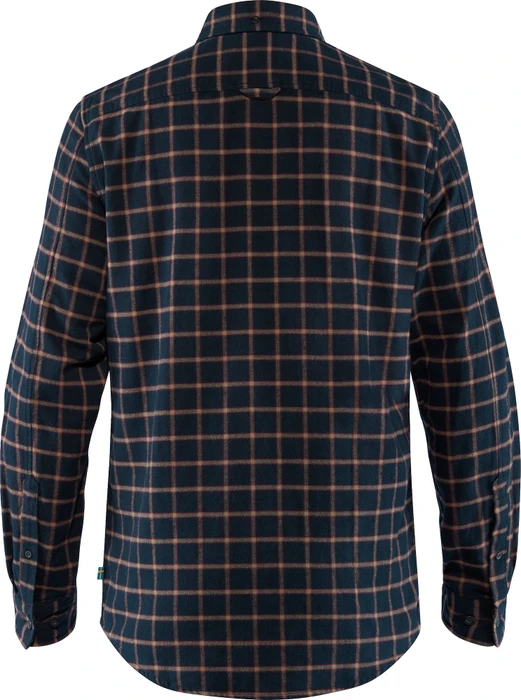 Fjällräven Övik Flannel Hemd langarm dark navy (Herren)