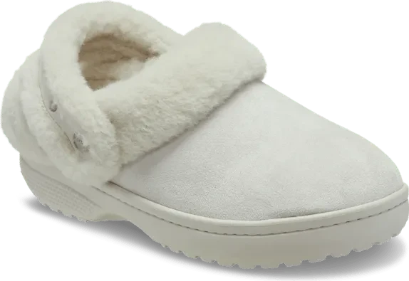 Crocs Classic Unfurgettable Vegan Suede Clog cocoa crème