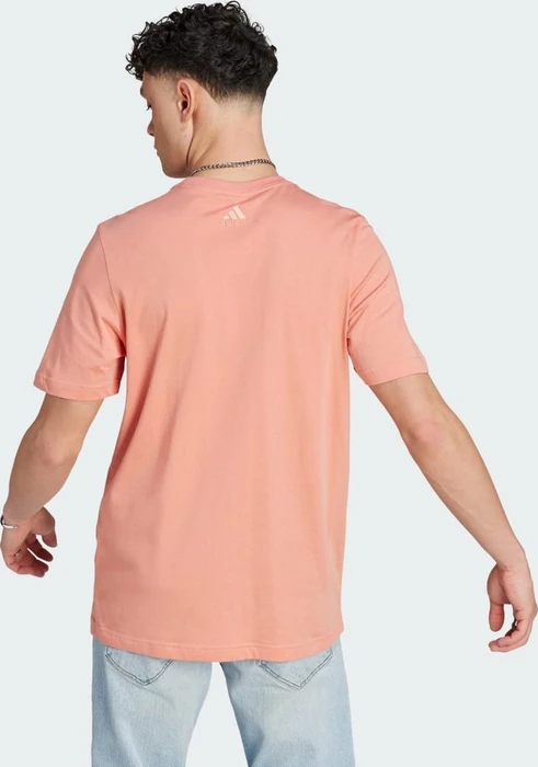 adidas Essentials Single Jersey Linear Embroidered Logo T-Shirt kurzarm wonder clay (Herren)