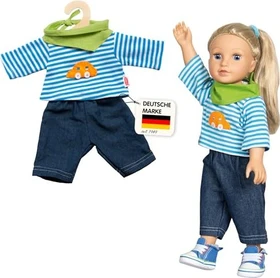 Heless Jeans mit Streifenshirt 35-45cm