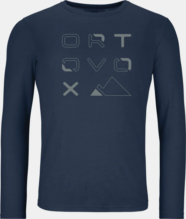 Ortovox 185 Merino Brand Outline Funktionsshirt langarm (Herren)