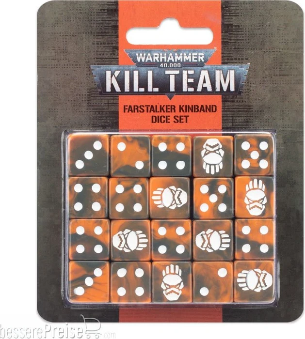 Games Workshop Warhammer 40.000 Kill Team: Würfelset Farstalker Kinband