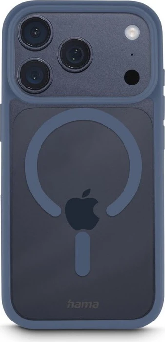 Hama Handyhülle Frame Protect magnetisch für Apple iPhone 17 Pro transparent/blau