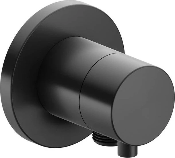 Keuco IXMO 59548 Comfort 3-Wege Umstellventil mit Schlauchanschluss rund schwarzchrom gebürstet