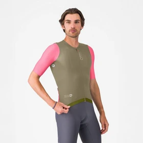 Castelli Corretto Trikot kurzarm elmwood/rosa giro/white (Herren)