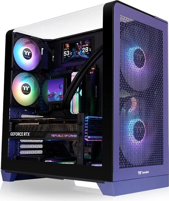 Thermaltake View 390 Air Future Dusk, violett, Glasfenster