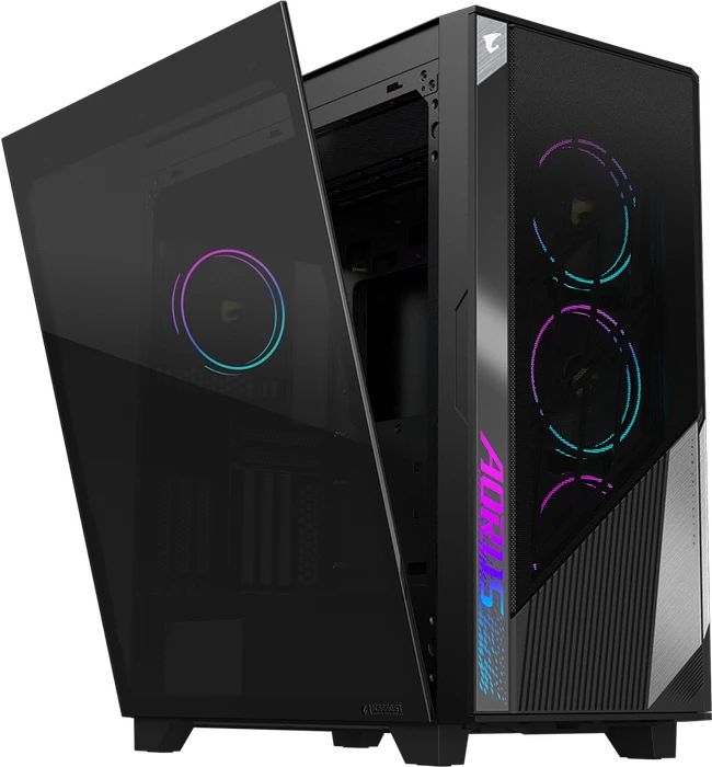 GIGABYTE AORUS C500 Glass, Glasfenster
