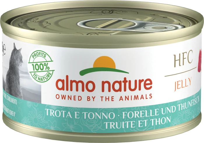 almo nature HFC Jelly Cats, Forelle und Thunfisch, 3.36kg (48x 70g)