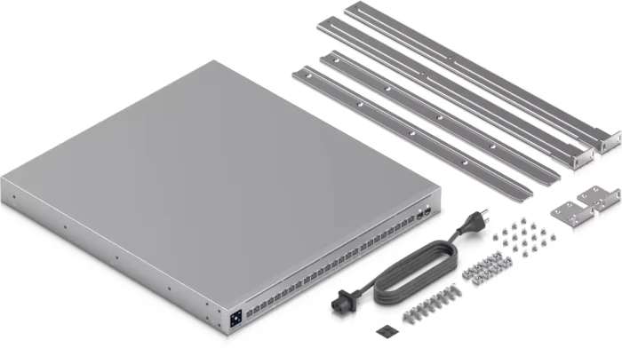 Ubiquiti UniFiSwitch Pro XG 24 PoE Rackmount 10G Managed Switch, 24x RJ-45, 2x SFP28, 720W PoE++