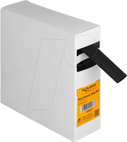 DeLOCK Schrumpfschlauch Box, mit Innenkleber, Schrumpfungsrate 3:1, 15mm, 5m, schwarz