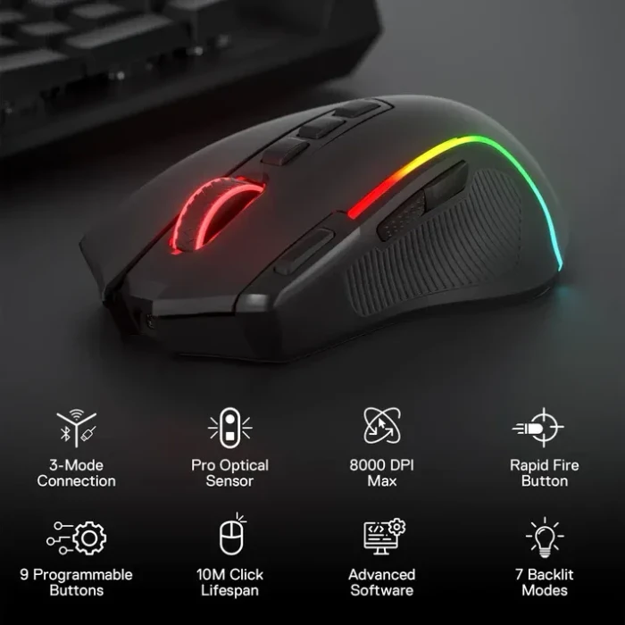 Redragon Predator M612 Pro RGB, schwarz, USB
