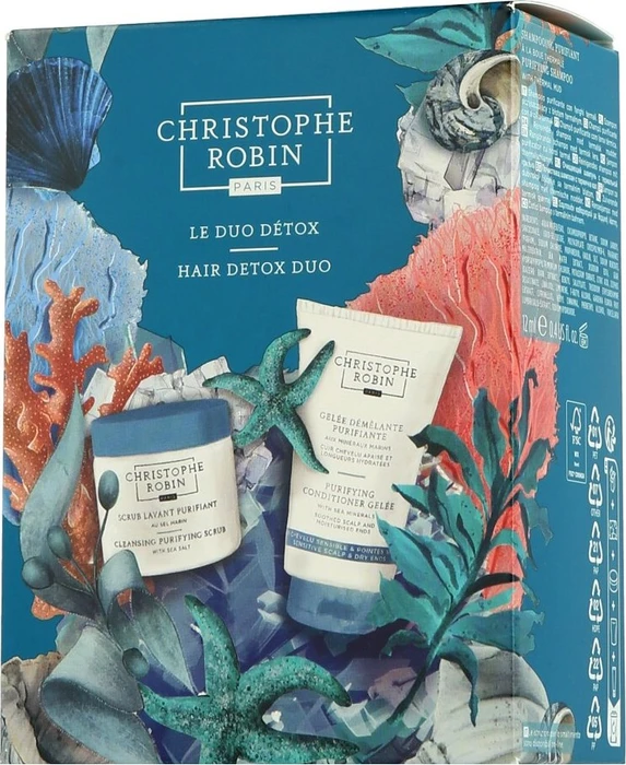 Christophe Robin Hair Detox Duo Peeling 40ml + Conditioner 75ml Geschenkset