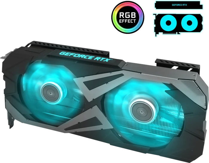 KFA2 GeForce RTX 3060 Ti EX (1-Click OC) LHR, 8GB GDDR6, HDMI, 3x DP
