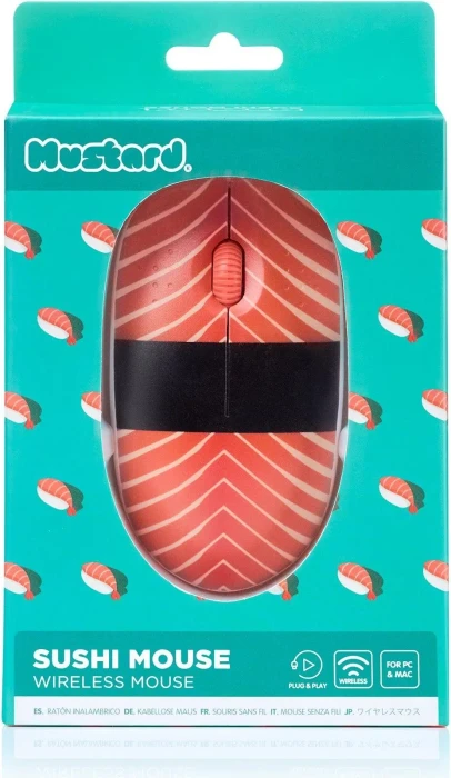 Mustard Very Berry Compact Wireless Mouse Strawberry, USB