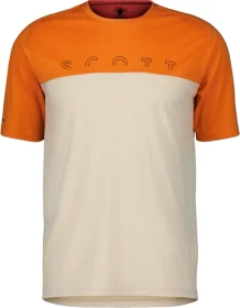 Scott Defined Merino Trikot kurzarm flash orange/dust white (Herren)