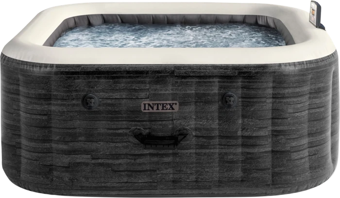 Intex PureSpa Greystone Deluxe Whirlpool quadratisch 196x196x71cm