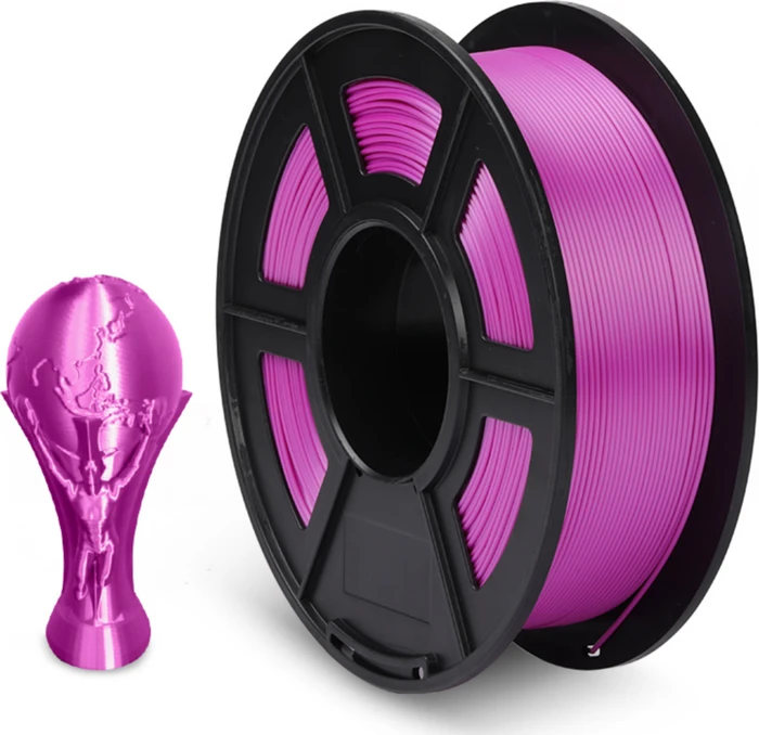 Sunlu Silk PLA+, Purple, Spule, 1.75mm, 1.00kg