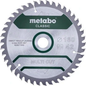 Metabo Multi Cut Classic Kreissägeblatt 42Z, 165x1.4x20mm, 1 Stück