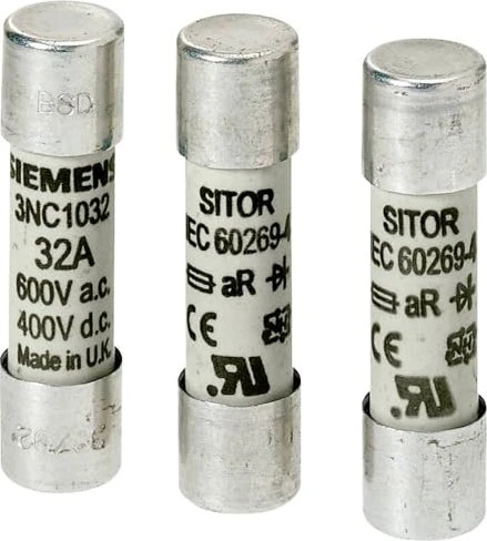 Siemens Zylindersicherungseinsatz 3A 600V